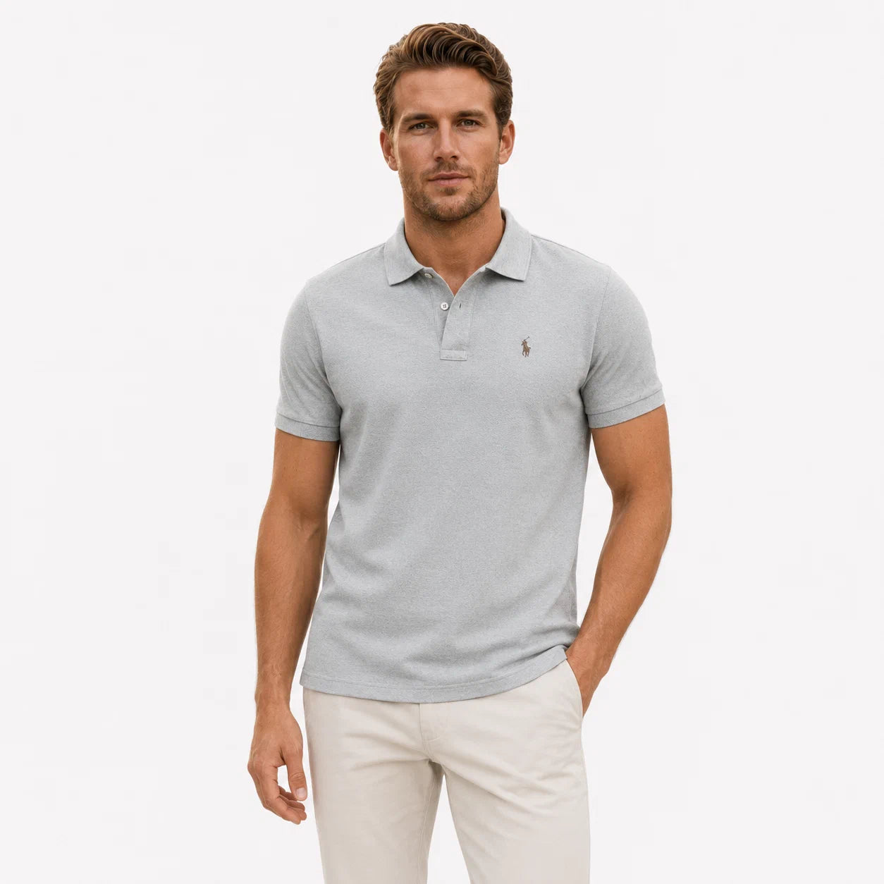 Clean Embroidered Polo Shirt