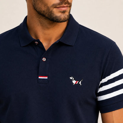 Arm-Stripe Polo Shirt