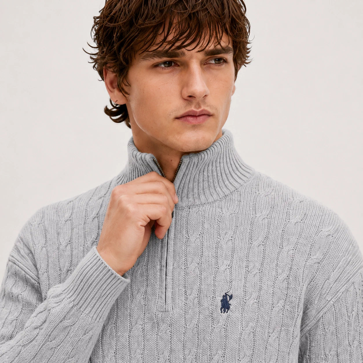 Long-sleeve polo shirt