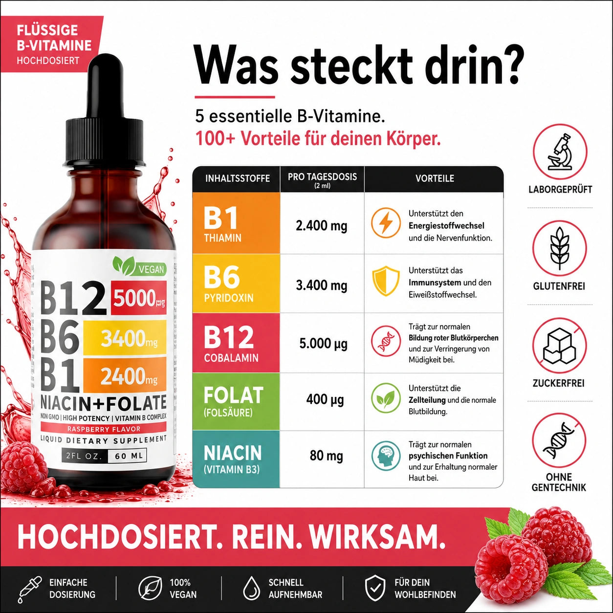 Vollständiger Vitamin-B-Komplex